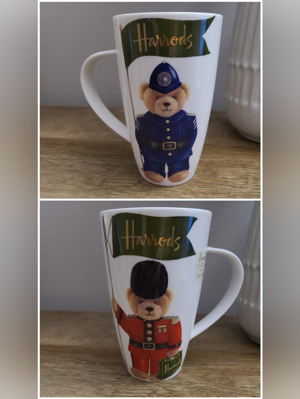 Harrods Knightsbridge Guardman Henley Mug Teddy Bear Guard Bobby Made in England
